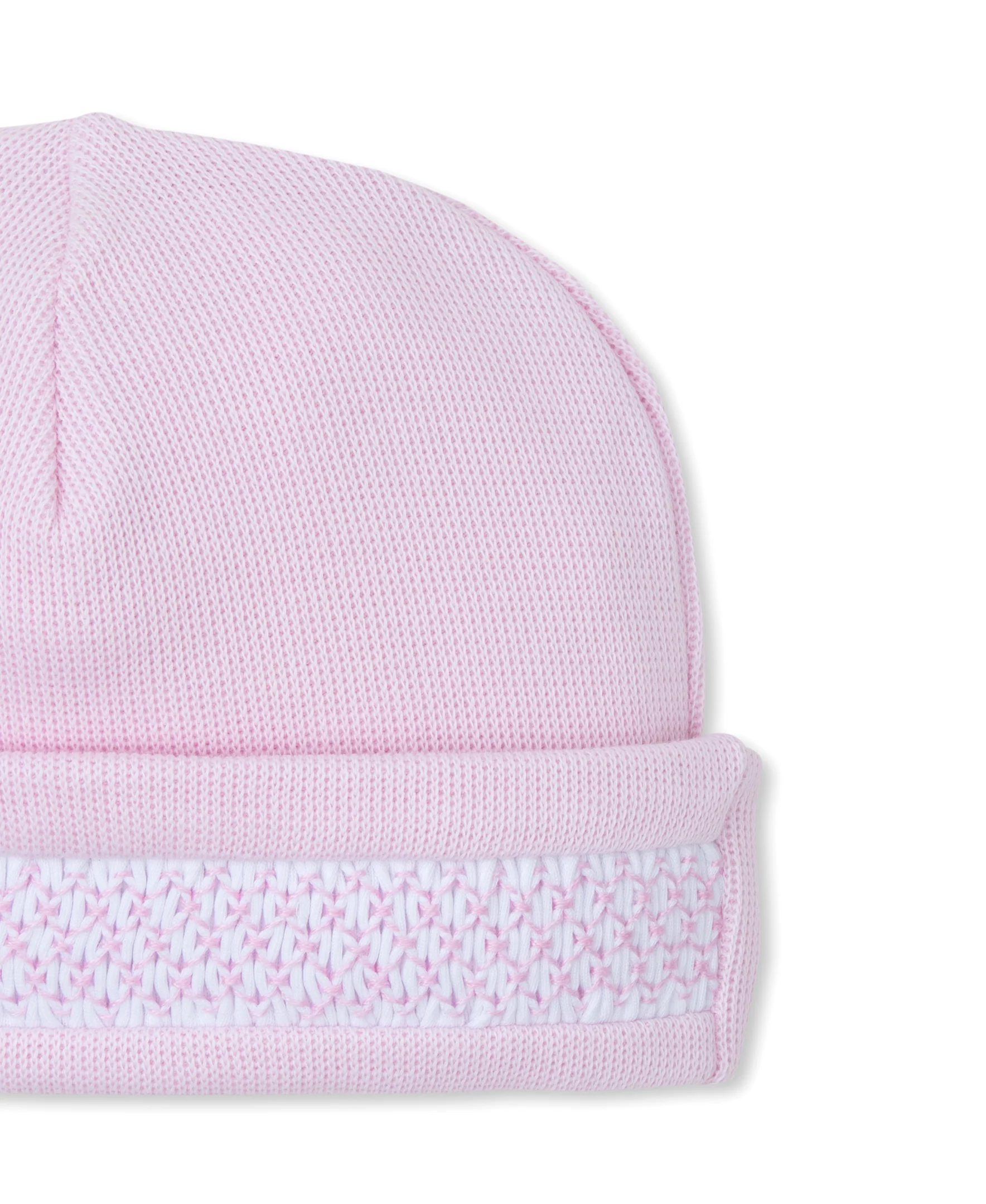 CLB Punto Ingles Pink Hand Smocked Hat - Image 3