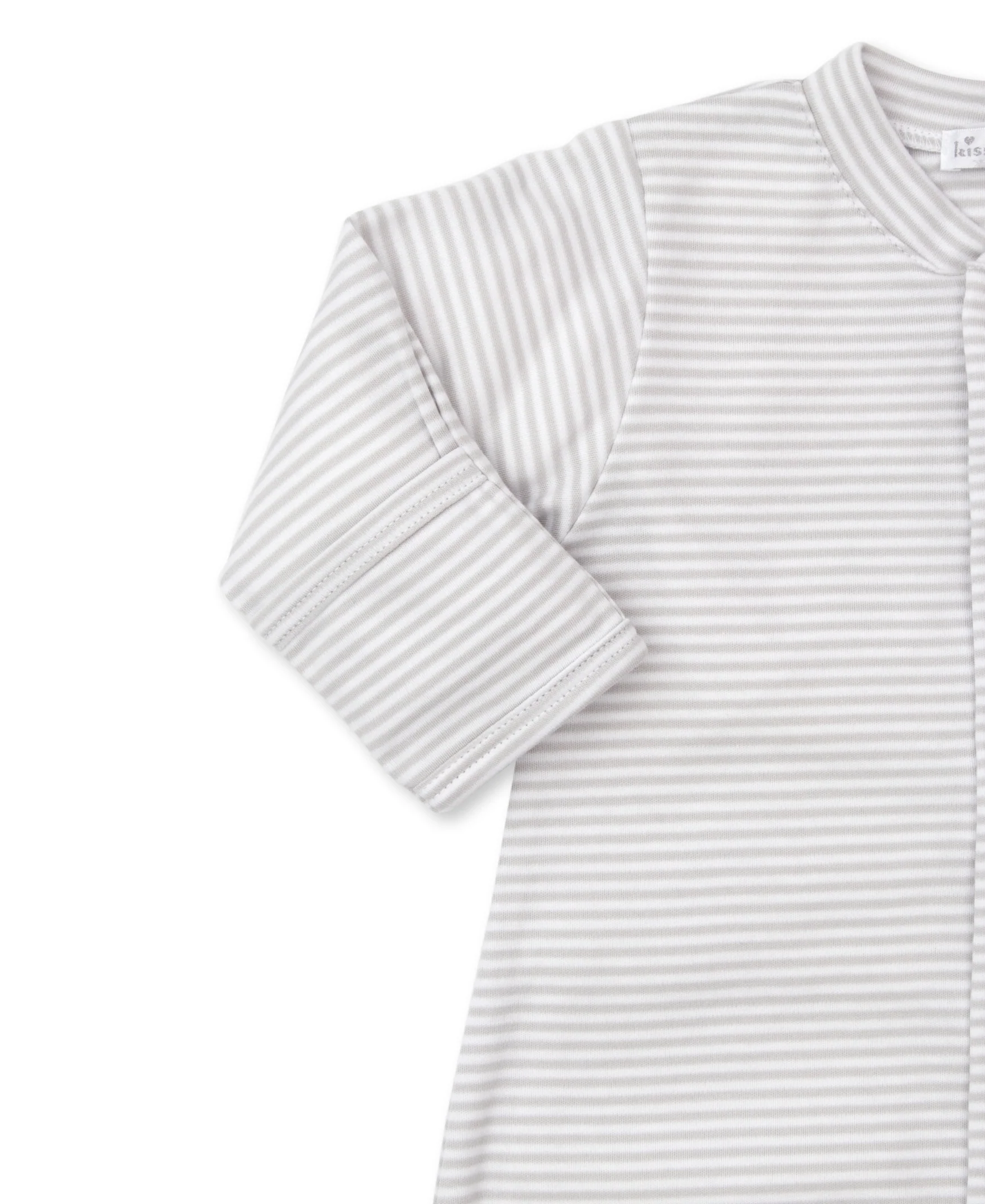 Simple Stripes Silver Convertible Gown - Image 3